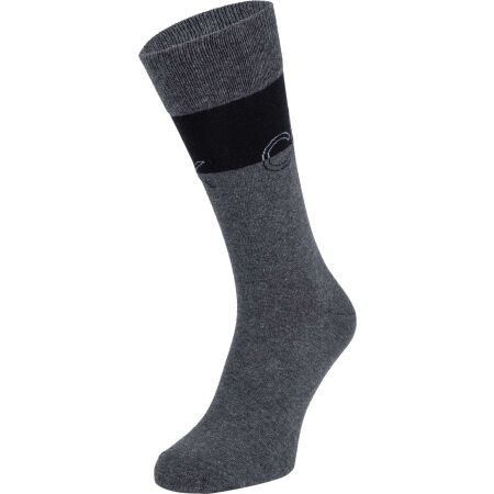 Pánské ponožky - Calvin Klein 3PK MULTI LOGO DRESS CREW GIFTBOX DARWIN - 2