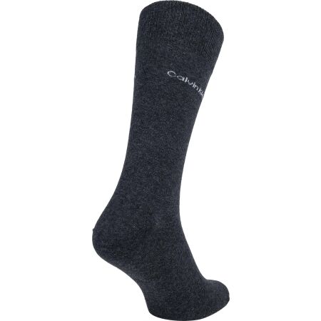 Pánské ponožky - Calvin Klein 3PK MULTI LOGO DRESS CREW GIFTBOX DARWIN - 7