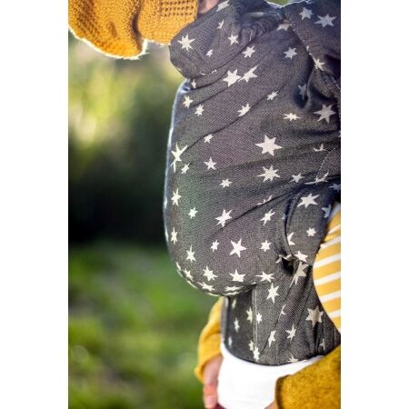 Rostoucí šátkové nosítko pro děti - MONILU UNI COAL STARS - 3