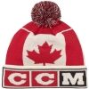 Zimní čepice - CCM FLAG POM KNIT TEAM CANADA - 1
