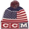 Zimní čepice - CCM FLAG POM KNIT TEAM USA - 1