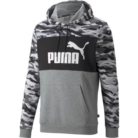 Puma ESSENTIALS+ CAMO HOODIE - Pánská sportovní mikina