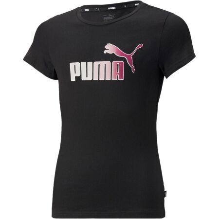 Dívčí triko - Puma ESSENTIALS+BLEACH LOGO TEE - 1