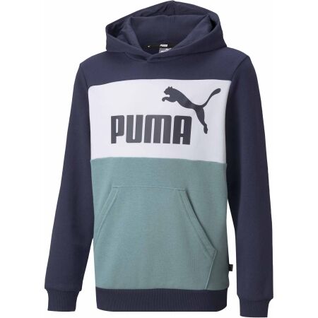 Puma ESSENTIALS+COLORBLOCK HOODIE - Chlapecká mikina
