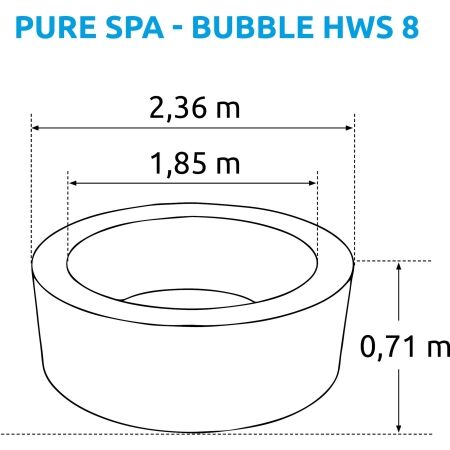 Vířivý bazén - Marimex PURE SPA - BUBBLE HWS 8 - INTEX 2841 - 5