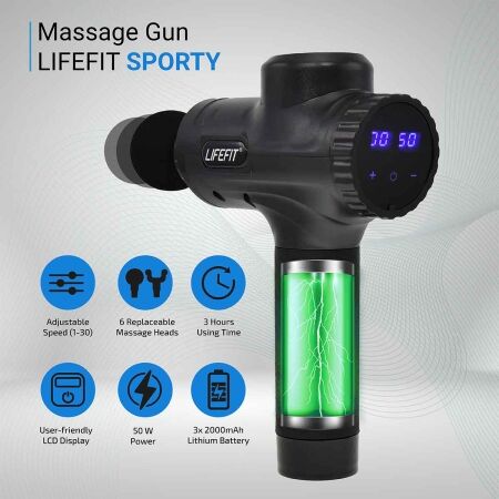 Masážní pistole - Lifefit SPORTY - 4