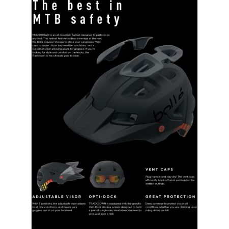 MTB helma - Bolle TRACKDOWN MIPS (55-59 CM) - 6