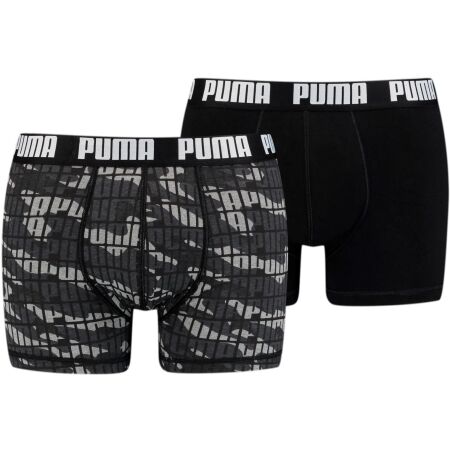 Puma MEN CAMO BOXER 2P - Pánské boxerky
