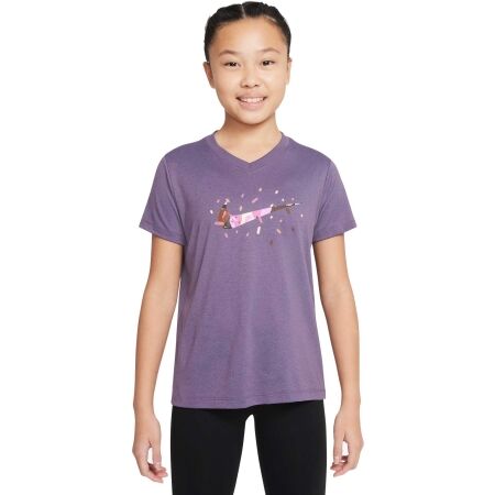 Dívčí tričko - Nike DRI-FIT ESSENTIAL+ - 1