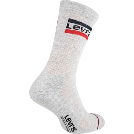Ponožky - Levi's® REGULAR CUT SPRTWR LOGO 2P - 3