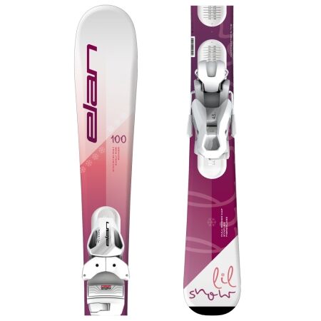 Dívčí sjezdové lyže - Elan LIL SNOW W JRS + EL 4.5 GW - 1