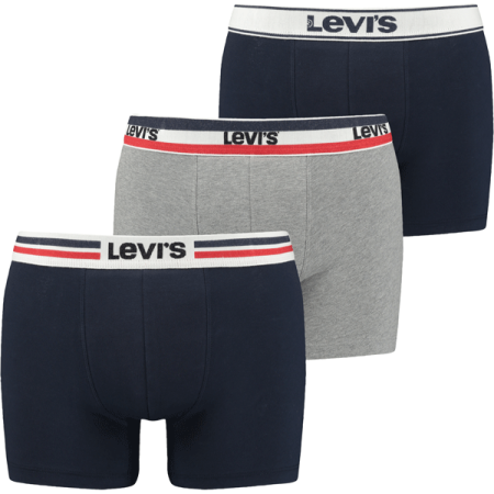 Levi's® GIFTBOX ICONIC COTTON WB BOXER BRIEF 3P - Pánské boxerky