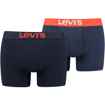 Levi's® MEN SOLID BASIC BOXER 2P - Pánské boxerky