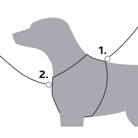 Trekingový postroj pro psa - TRIXIE PREMIUM DOG HARNESS M-L - 2