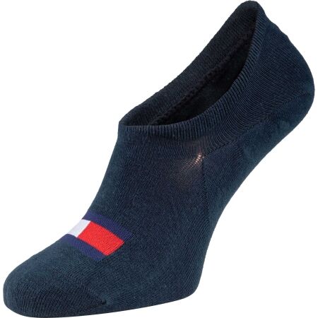 Unisexové ponožky - Tommy Hilfiger FOOTIE HIGH CUT 2P FLAG - 2