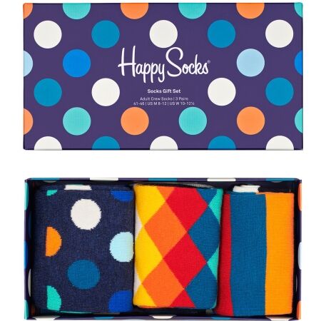 Klasické ponožky - HAPPY SOCKS MIX GIFT BOX 3P - 2