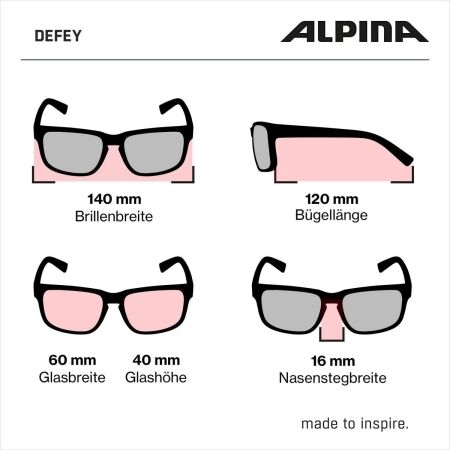 Sluneční brýle - Alpina Sports DEFEY - 5