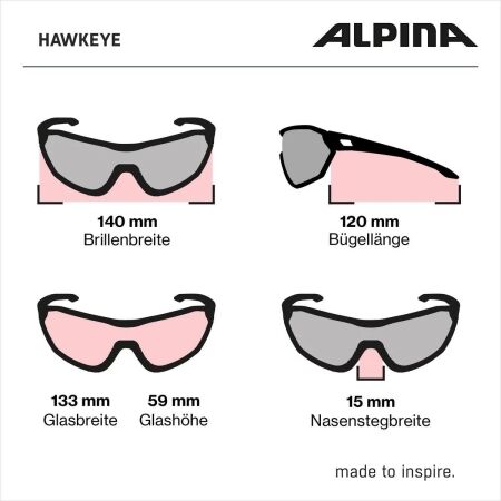 Sluneční brýle - Alpina Sports HAWKEYE - 5