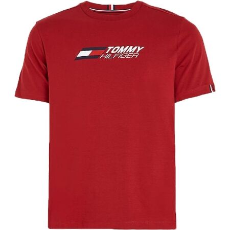 Pánské tričko - Tommy Hilfiger ESSENTIALS BIG LOGO S/S TEE