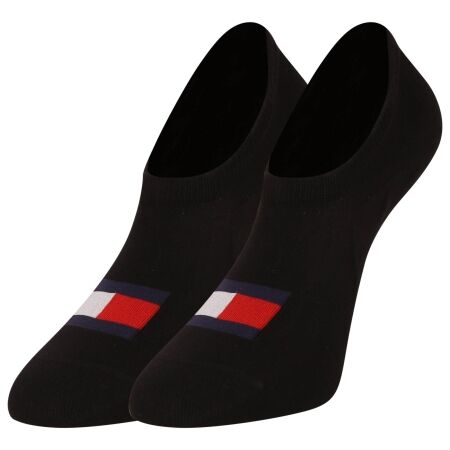 Unisexové ponožky - Tommy Hilfiger FOOTIE HIGH CUT 2P FLAG - 1