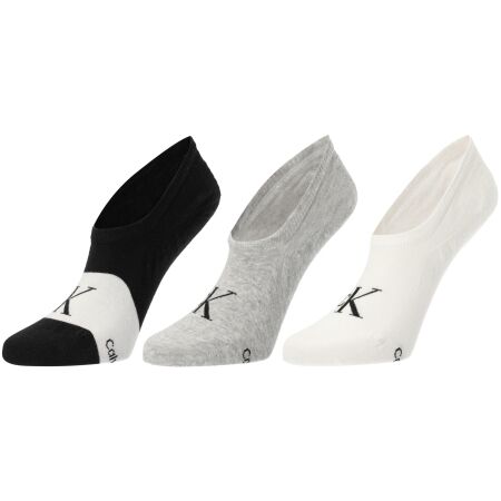 Dámské ponožky - Calvin Klein FOOTIE HIGH CUT 3P - 1