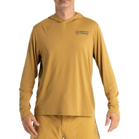 ADVENTER & FISHING UV HOODED - Pánské funkční hooded UV tričko