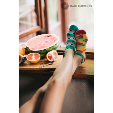 Ponožky - MANY MORNINGS WATERMELON SPLASH LOW - 2