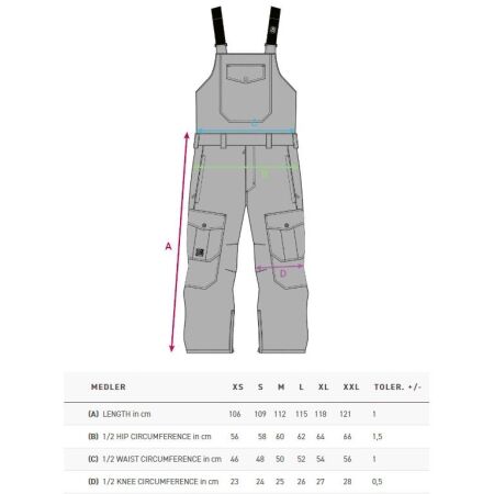 Pánské lyžařské kalhoty - Horsefeathers MEDLER PANTS - 3