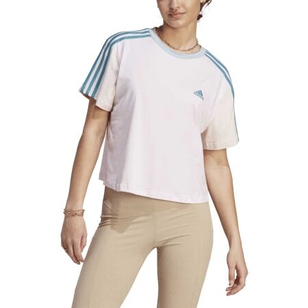 Dámské zkrácené tričko - adidas 3-STRIPES TEE - 2