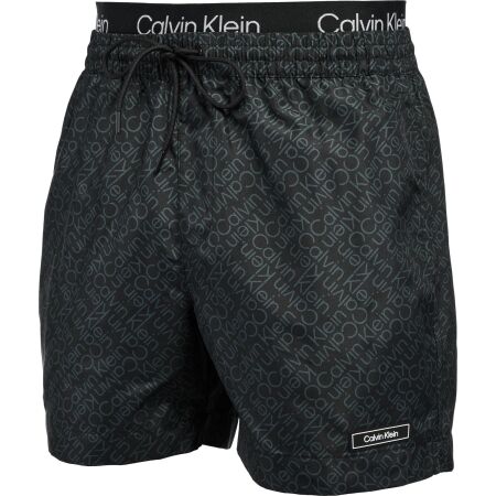 Pánské koupací šortky - Calvin Klein CORE SOLIDS-MEDIUM DOUBLE WB-PRINT - 2