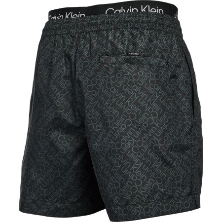 Pánské koupací šortky - Calvin Klein CORE SOLIDS-MEDIUM DOUBLE WB-PRINT - 3