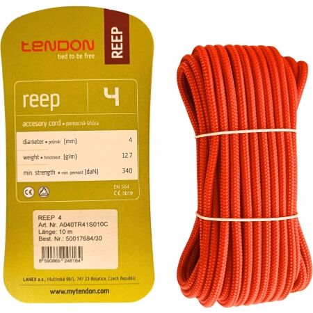 Tendon REEP 4 MM 10 M - Pomocná horolezecká šňůra
