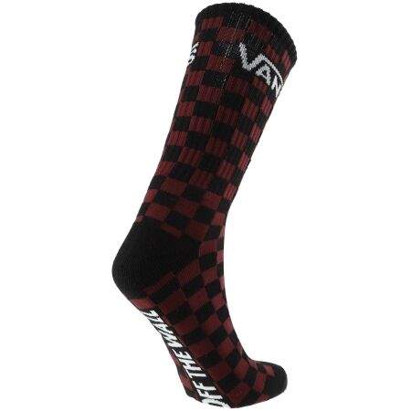 Pánské ponožky - Vans CLASSIC CHECK CREW SOCK-B Black - 2