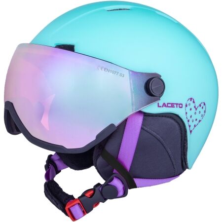 Dětská lyžařská helma - Laceto TURCHESE VISOR - 1