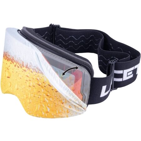 Látkový kryt lyžařských brýlí - Laceto SKI GOGGLES COVER BEER - 2