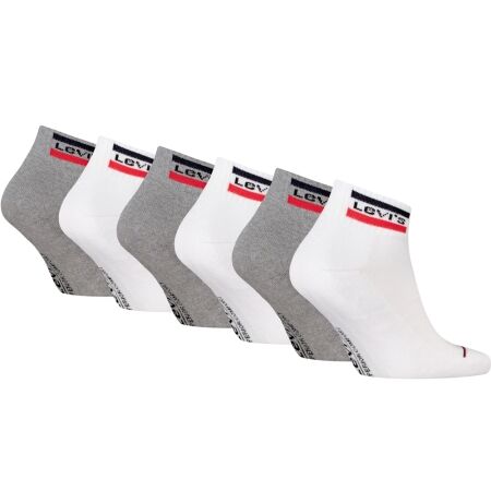 Unisexové ponožky - Levi's® MID CUT SPORTWEAR LOGO 6P - 2