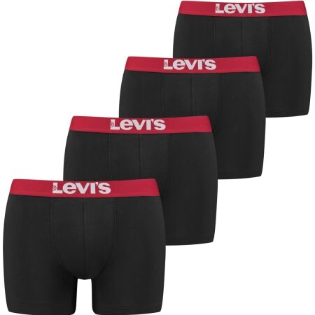 Pánské boxerky - Levi's® SOLID BASIC BRIEF 4P - 1