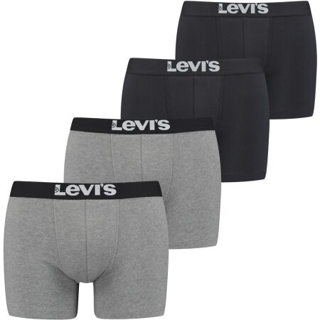 Levi's® SOLID BASIC BRIEF 4P - Pánské boxerky