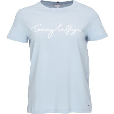 Tommy Hilfiger REG C-NK SIGNATURE TEE - Dámské triko