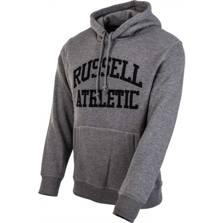 Pánská mikina - Russell Athletic PULL OVER HOODY WITH FLOCK ARCH LOGO - 2