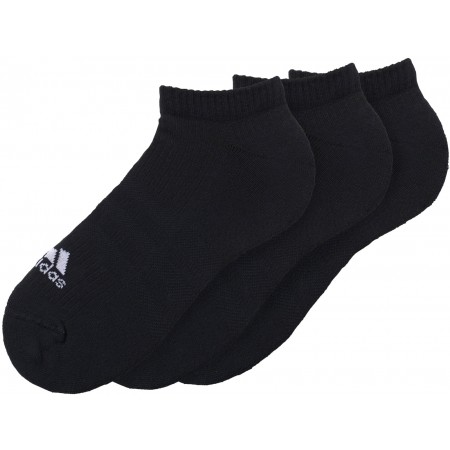 Unisex ponožky - adidas 3S PER. NO SHOW HALF CUSHIONED 3PP - 1