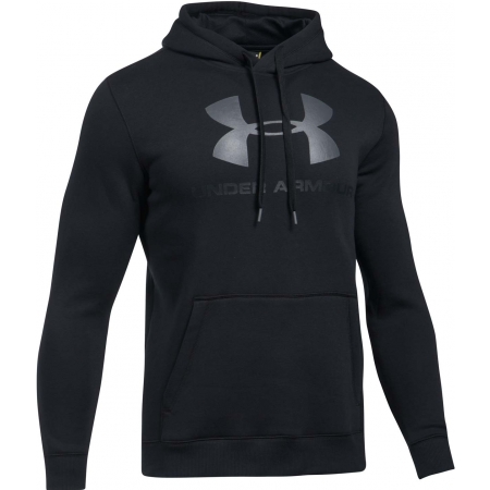 Pánská mikina - Under Armour RIVAL FITTED GRAPHIC HOODIE - 1