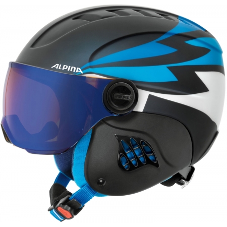 Alpina Sports CARAT LE VISOR HM PERIWINKLE - Dětská sjezdařská helma
