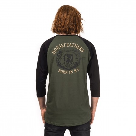 Pánské triko s dlouhým rukávem - Horsefeathers BEAR T-SHIRT - 2