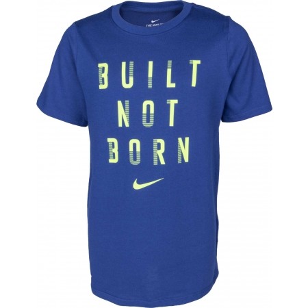 Chlapecké tréninkové tričko - Nike DRY TEE BUILT NOT BORN B - 1
