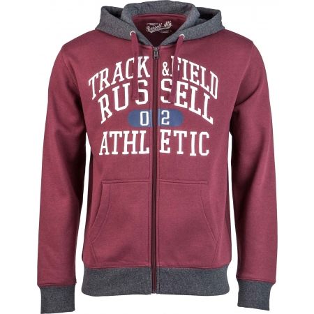 Pánská mikina - Russell Athletic ZIP THROUGH HOODY  WITH GRAPHIC PRINT - 1