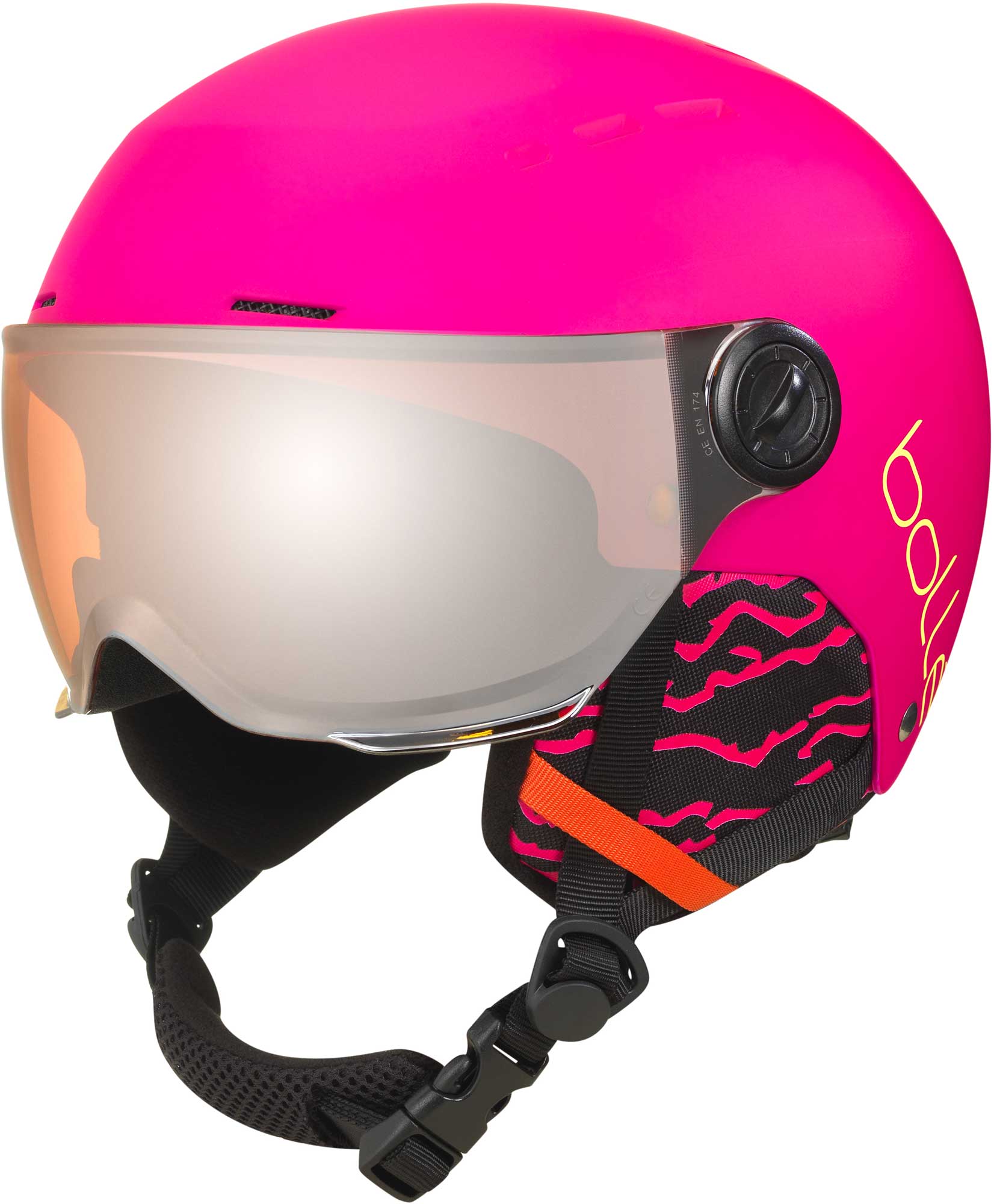 Dětská lyžařská helma se štítem