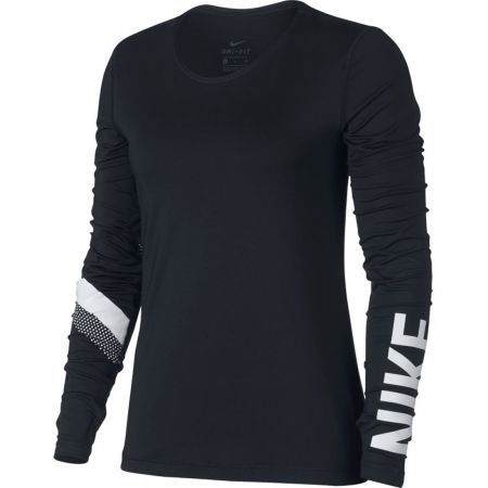 Dámské sportovní triko - Nike NP WM TOP LS STRIPE GRX - 1