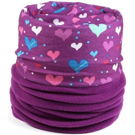Dětský multifunkční šátek s fleecem - Finmark CHILDREN’S MULTIFUNCTIONAL SCARF WITH FLEECE