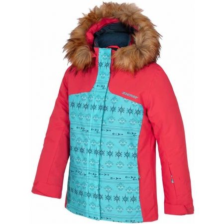 Dívčí lyžařská bunda - Ziener ASINA RED - 1